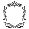 Vector clipart: Vintage ornate baroque design element frame
