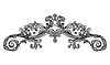 Vector clipart: Baroque design element vintage ornament