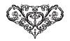Vector clipart: Filigree baroque design element vintage hand drawin