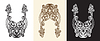 Vector clipart: Hand drawing baroque design element set