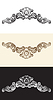Vector clipart: Set of hand drawing baroque design element
