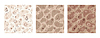 Set of seamless pattern celestial astrological