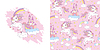 Vector clipart: Unicorn character and seamless pattern