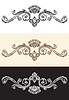 Vector clipart: Set of hand drawing baroque sketch design element