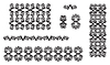 Vector clipart: Set of engraving vintage design elements