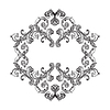 Vector clipart: Engraving vintage design element back