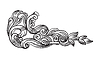 Vintage design element back