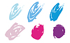 Vector clipart: Collection of abstract grunge design elements
