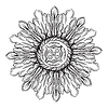 Vector clipart: Baroque design element hand drawing ornament
