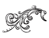 Vector clipart: Vintage design element hand drawing ornament