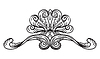 Vector clipart: Vintage design element hand drawing ornament
