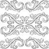 Vector clipart: Flourish luxury seamless pattern background