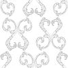 Vector clipart: Flourish luxury seamless pattern baroque background