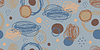 Vector clipart: Abstract decorative spots and dots seamless pattern