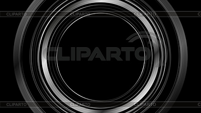 Grey metallic technology geometric circles | High resolution stock illustration |ID 7560349