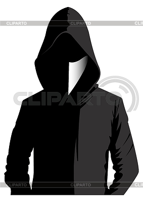 Hombre desconocido con máscara  | Ilustración vectorial de stock |ID 7559428