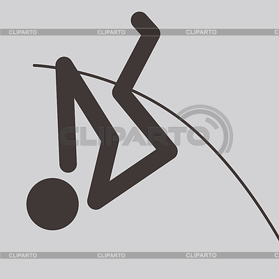 Icono de salto con pértiga | Ilustración vectorial de stock |ID 4300517
