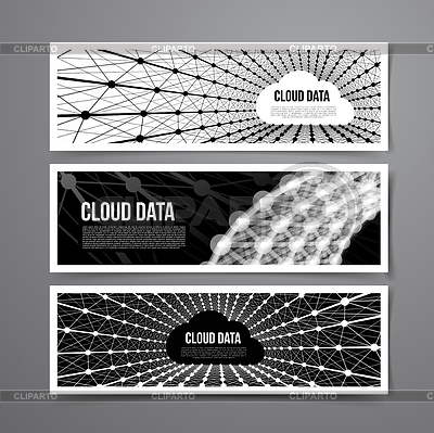 Tecnología de conexión de datos en la nube | Ilustración vectorial de stock |ID 6417868