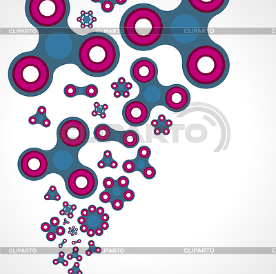 Spinners, conjunto de juguetes sobre fondo claro | Ilustración vectorial de stock |ID 6417958