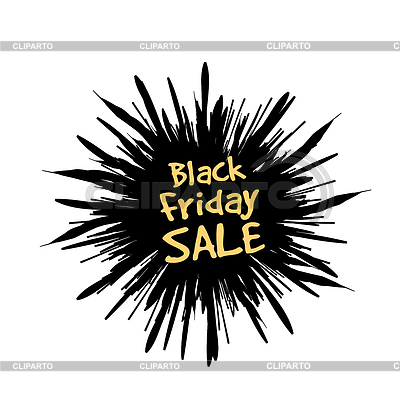 Viernes negro en forma de estrella dibujado en explosión en | Ilustración vectorial de stock |ID 6631509