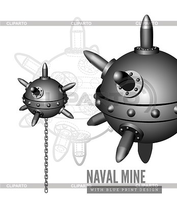 Mina naval | Ilustración vectorial de stock |ID 6632018