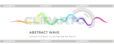 Abstract waves of lines. Blend design | High resolution stock illustration |ID 7243672