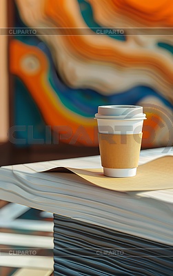Coffee as gift for review and rating | High resolution stock illustration |ID 7577975