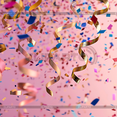 Exploding Confetti | High resolution stock illustration |ID 7624669