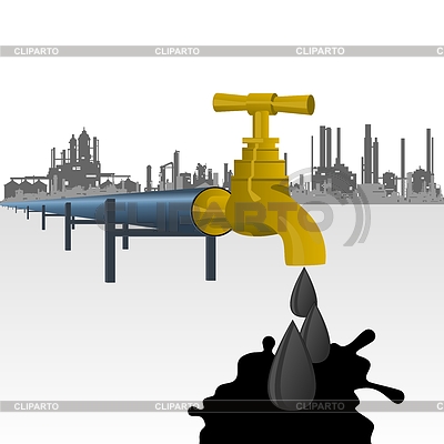 Oil-producing factory | Stock Vector Graphics |ID 4355245