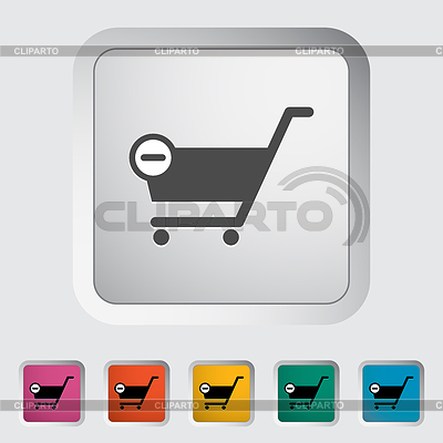 Cesta plana solo icono | Ilustración vectorial de stock |ID 4314847
