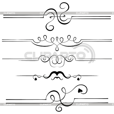 Elementos para el diseño de páginas | Ilustración vectorial de stock |ID 4292127