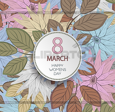Happy Women`s Day Background | Stock Vector Graphics |ID 6230906