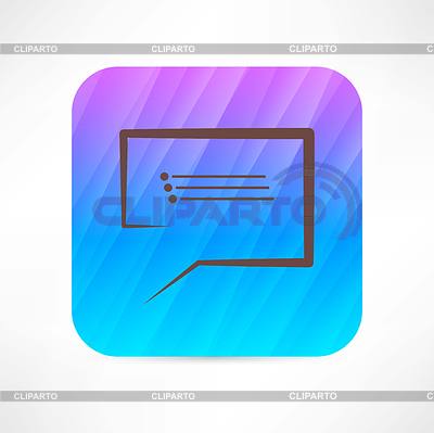 Discurso icono de burbuja | Ilustración vectorial de stock |ID 4251715