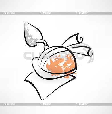 Icono grunge constructor | Ilustración vectorial de stock |ID 4252521