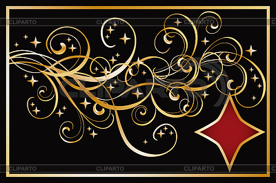 Diamant-Poker-Banner, Vektor-Illustration | Stock Vektorgrafik |ID 4344893
