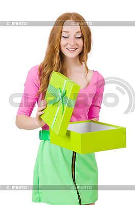 Mujer joven con las compras de Navidad | Foto de alta resolución |ID 4293518