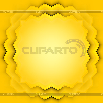 Marco abstracto con capas de color amarillo | Ilustración vectorial de stock |ID 4294475