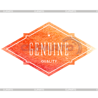 Vintage label with watercolor background | Stock Vector Graphics |ID 4405636