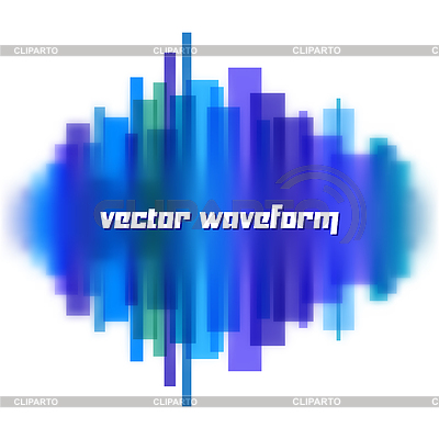 Blurred waveform made of lines | Stock Vector Graphics |ID 4484935