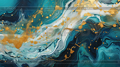 Abstract artistic background with blue marble and | High resolution stock illustration |ID 7480868