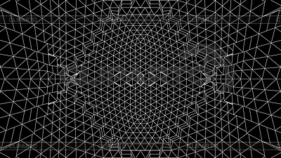 Fondo de cuadrícula geométrica con malla de estilo años 80. | Ilustración vectorial de stock |ID 7502148