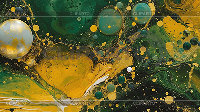 Fondo artístico abstracto con mármol verde y | Ilustración de alta resolución |ID 7599536