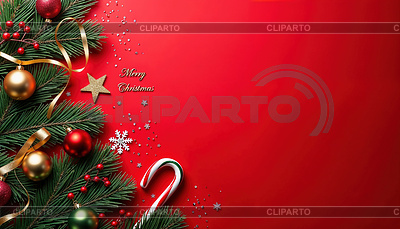 Merry Christmas greeting card with Xmas greeting | High resolution stock illustration |ID 7615029