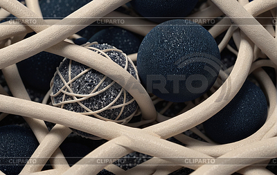 Textura beige y azul entrelazada abstracta | Ilustración de alta resolución |ID 7615086
