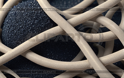 Textura beige y azul entrelazada abstracta | Ilustración de alta resolución |ID 7617794