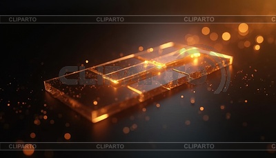 Disposición abstracta de paneles de vidrio transparente. | Ilustración de alta resolución |ID 7622963