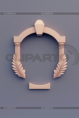 Marco 3D minimalista de baja poli con diseño geométrico | Ilustración de alta resolución |ID 7629647