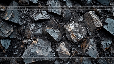 Coal background. view of pile of irregularly | High resolution stock photo |ID 7641842