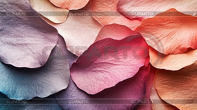 Colorful overlapping flower petals with natural | High resolution stock illustration |ID 7648548