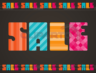 Sale poster background in flat design style | Stock Vector Graphics |ID 4367723